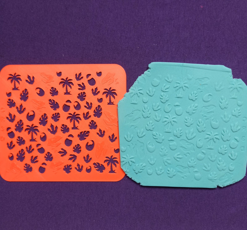 Texture tropical dinosauri 10*10 - 3d Selling