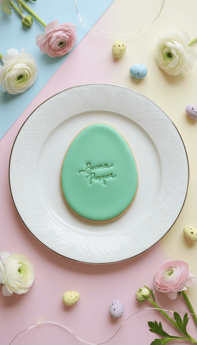 Selling3D Casa, arredamento e bricolage:Articoli per cucina e bar:Accessori per pasticceria:Altro accessori per pasticceria Timbro in acrilico superfino Buona Pasqua 4.5cm