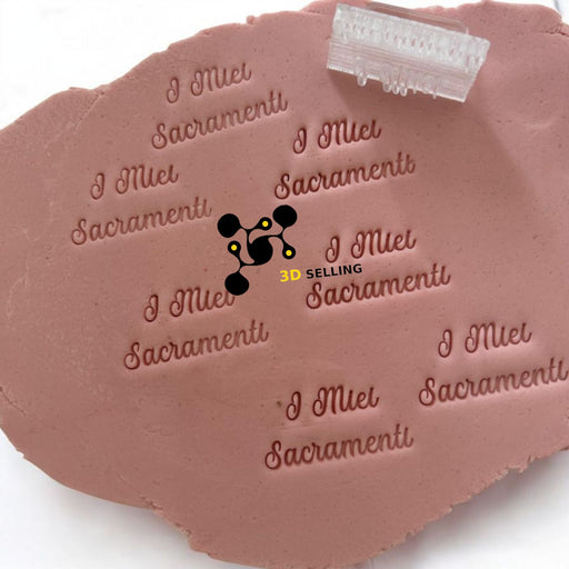 Selling3D Casa, arredamento e bricolage:Articoli per cucina e bar:Accessori per pasticceria:Altro accessori per pasticceria Timbro in acrilico superfino I Miei Sacramenti