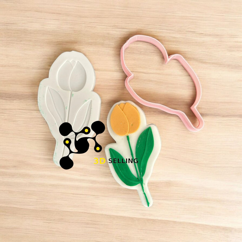 Tulipano stampo in 3D 8cm - 3d Selling