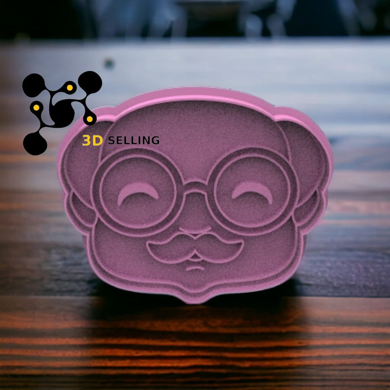 Viso nonno e nonna 8.5cm - 3d Selling