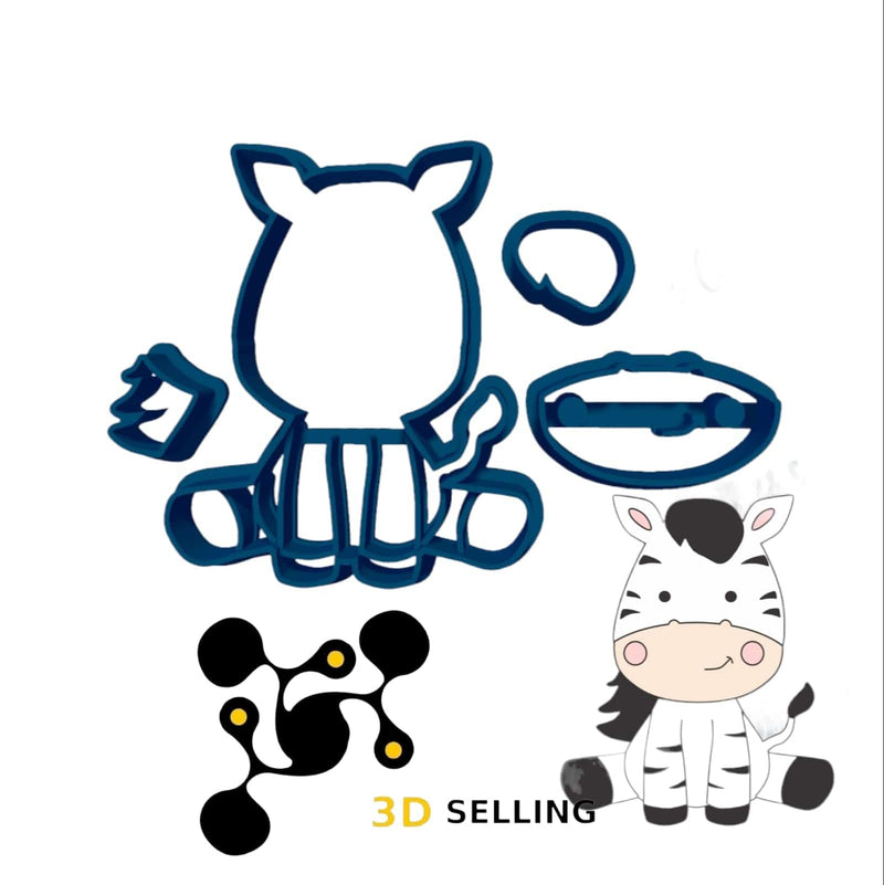 Zebra scomponibile - 3d Selling