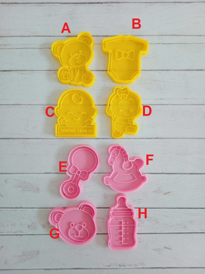 Baby Shower Set 8 pezzi 8cm cookie cutter formina tagliabiscotti - 3d Selling