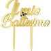 SELLING3D Casa, arredamento e bricolage:Articoli per cucina e bar:Accessori per pasticceria:Decorazioni torte e topper:Cake topper Oro Cake Topper Il Mio Battesimo Plexiglass Specchiato Oro