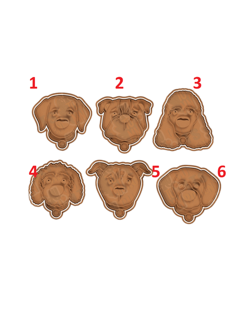 Selling3D Casa, arredamento e bricolage:Articoli per cucina e bar:Accessori per pasticceria:Formine e stampi per biscotti 1 Cagnolini cani set cookie cutter set formina tagliabiscotti