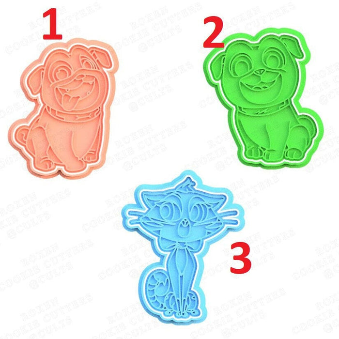 Selling3D Casa, arredamento e bricolage:Articoli per cucina e bar:Accessori per pasticceria:Formine e stampi per biscotti 1 Cane e gatto set 3 pezzi cookie cutter Formina tagliabiscotti cake design