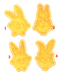 Selling3D Casa, arredamento e bricolage:Articoli per cucina e bar:Accessori per pasticceria:Formine e stampi per biscotti 1 Conigli cookie cutter set formina tagliabiscotti