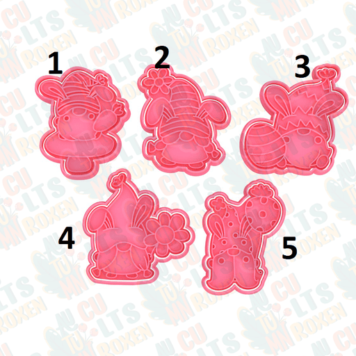 Selling3D Casa, arredamento e bricolage:Articoli per cucina e bar:Accessori per pasticceria:Formine e stampi per biscotti 1 Coniglietti di Pasqua set 4 pezzi cookie cutter formina tagliabiscotti