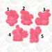 Selling3D Casa, arredamento e bricolage:Articoli per cucina e bar:Accessori per pasticceria:Formine e stampi per biscotti 1 Coniglietti di Pasqua set 4 pezzi cookie cutter formina tagliabiscotti