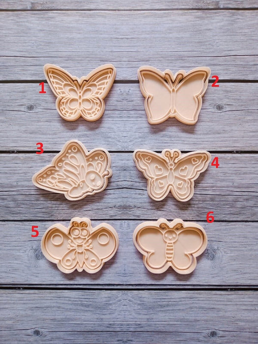 Selling3D Casa, arredamento e bricolage:Articoli per cucina e bar:Accessori per pasticceria:Formine e stampi per biscotti 1 Farfalla Set 6 pezzi cookie cutter formina tagliabiscotti o pdZ