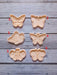 Selling3D Casa, arredamento e bricolage:Articoli per cucina e bar:Accessori per pasticceria:Formine e stampi per biscotti 1 Farfalla Set 6 pezzi cookie cutter formina tagliabiscotti o pdZ