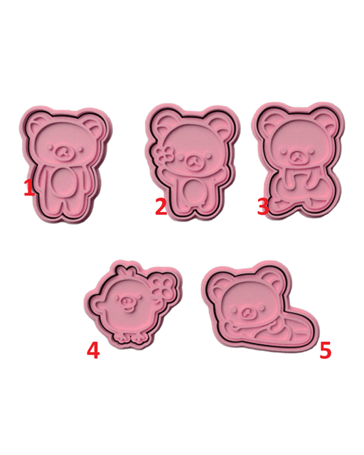 Selling3D Casa, arredamento e bricolage:Articoli per cucina e bar:Accessori per pasticceria:Formine e stampi per biscotti 1 Orsetti orsi cookie cutter set formina tagliabiscotti