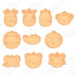 Selling3d Casa, arredamento e bricolage:Articoli per cucina e bar:Accessori per pasticceria:Formine e stampi per biscotti 1 Pezzo Animali fattoria Set cookie cutter formina tagliabiscotti compleanni feste