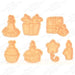 Selling3d Casa, arredamento e bricolage:Articoli per cucina e bar:Accessori per pasticceria:Formine e stampi per biscotti 1 Pezzo Compleanno Set cookie cutter formina tagliabiscotti compleanni feste