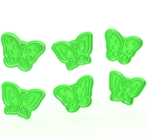 selling3d Casa, arredamento e bricolage:Articoli per cucina e bar:Accessori per pasticceria:Formine e stampi per biscotti 1 pezzo Farfalle set  Formine tagliabiscotti di cookie cutter
