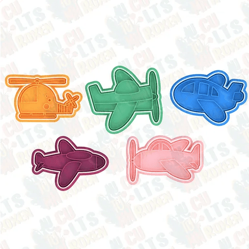 selling3d Casa, arredamento e bricolage:Articoli per cucina e bar:Accessori per pasticceria:Formine e stampi per biscotti 1 pezzo Formina tagliabiscotti Aerei set cookie cutter pasta di zucchero