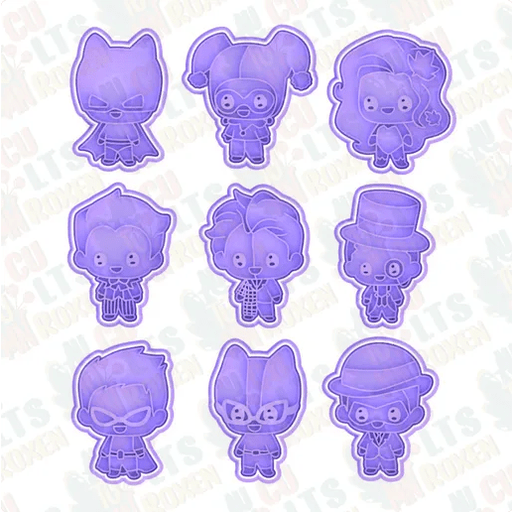 Selling3d Casa, arredamento e bricolage:Articoli per cucina e bar:Accessori per pasticceria:Formine e stampi per biscotti 1 pezzo Formina tagliabiscotti DC Comics set cutter pasta di zucchero