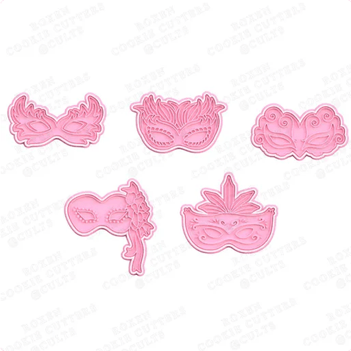 selling3d Casa, arredamento e bricolage:Articoli per cucina e bar:Accessori per pasticceria:Formine e stampi per biscotti 1 pezzo Formina tagliabiscotti Maschera Carnevale set cookie cutter pasta di zucchero