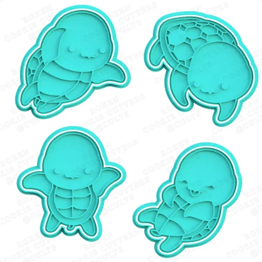 selling3d Casa, arredamento e bricolage:Articoli per cucina e bar:Accessori per pasticceria:Formine e stampi per biscotti 1 pezzo formina tagliabiscotti tartaruga set cookie cutter pasta di zucchero