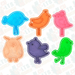 selling3d Casa, arredamento e bricolage:Articoli per cucina e bar:Accessori per pasticceria:Formine e stampi per biscotti 1 pezzo Formina tagliabiscotti Uccelli cookie cutter pasta di zucchero