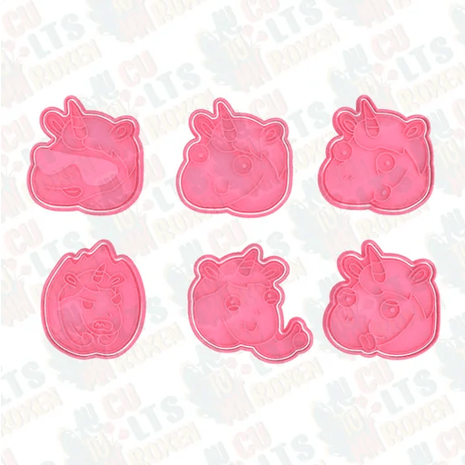 selling3d Casa, arredamento e bricolage:Articoli per cucina e bar:Accessori per pasticceria:Formine e stampi per biscotti 1 pezzo Formina tagliabiscotti Unicorno unicorn cookie cutter pasta di zucchero