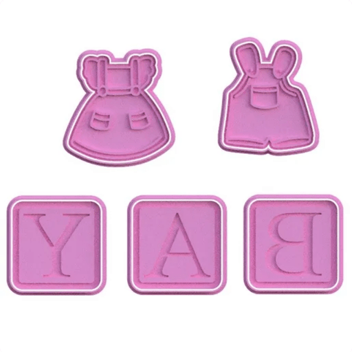 Selling3D Casa, arredamento e bricolage:Articoli per cucina e bar:Accessori per pasticceria:Formine e stampi per biscotti 1 Pezzo Formina tagliabiscottidi Baby shower baby set di cookie cutter