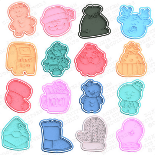 selling3d Casa, arredamento e bricolage:Articoli per cucina e bar:Accessori per pasticceria:Formine e stampi per biscotti 1 pezzo Formine tagliabiscotti di Natale cookie cutter set