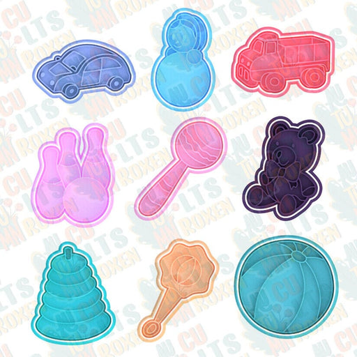 Selling3d Casa, arredamento e bricolage:Articoli per cucina e bar:Accessori per pasticceria:Formine e stampi per biscotti 1 Pezzo Giochi Bambini Set cookie cutter formina tagliabiscotti compleanni feste