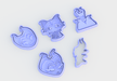 selling3d Casa, arredamento e bricolage:Articoli per cucina e bar:Accessori per pasticceria:Formine e stampi per biscotti 1 pezzo Maleficent set  Formine tagliabiscotti di cookie cutter