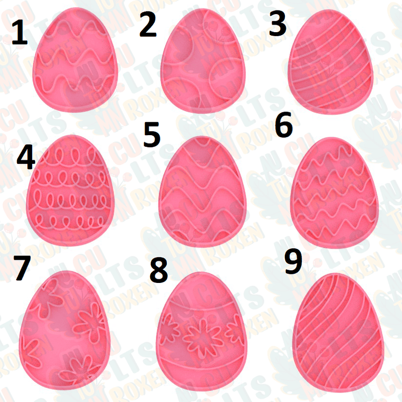 Uova di Pasqua set 9 pezzi cookie cutter formina tagliabiscotti cake design - 3d Selling