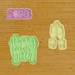 Selling3d Casa, arredamento e bricolage:Articoli per cucina e bar:Accessori per pasticceria:Formine e stampi per biscotti 2023 Cookie cutter anno nuovo 2023 formina tagliabiscotti set