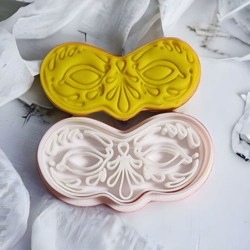 Selling3D Casa, arredamento e bricolage:Articoli per cucina e bar:Accessori per pasticceria:Formine e stampi per biscotti 7,5 cm Gianduia maschera di carnevale cookie cutter formina tagliabiscotti cake design