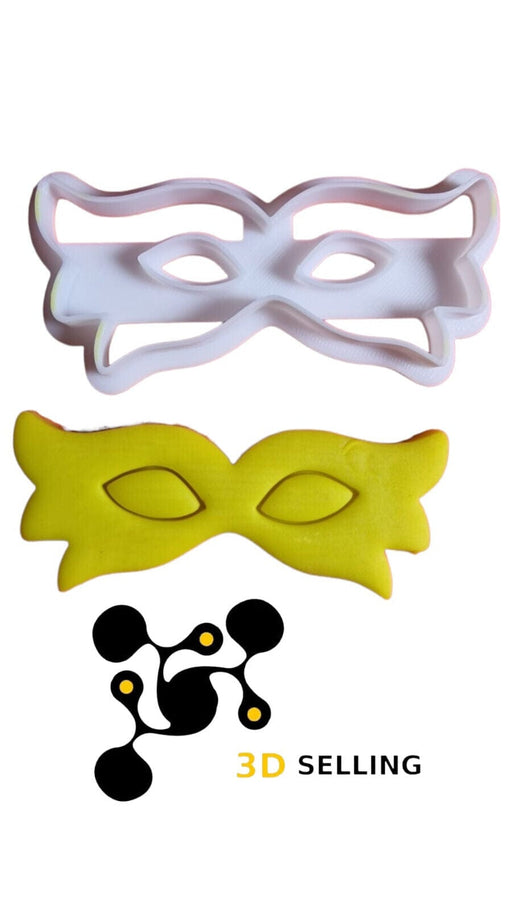 Selling3D Casa, arredamento e bricolage:Articoli per cucina e bar:Accessori per pasticceria:Formine e stampi per biscotti 7.5 cm Maschera di Carnevale cookie cutter formina tagliabiscotti set