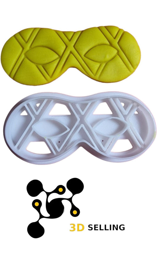 Selling3D Casa, arredamento e bricolage:Articoli per cucina e bar:Accessori per pasticceria:Formine e stampi per biscotti 7.5 cm Maschera di Carnevale cookie cutter formina tagliabiscotti set
