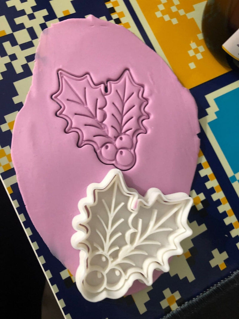 Agrifoglio di Natale Formine Biscotti Cookie Cutter - 3d Selling