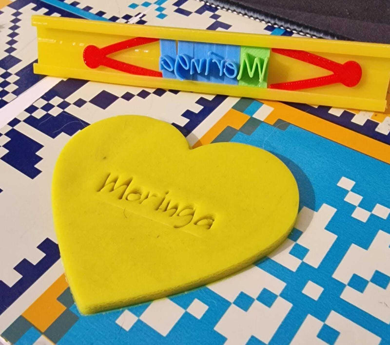 Alfabeto corsivo personalizzato stampo timbro cookie cutter e pasta di zucchero - 3d Selling