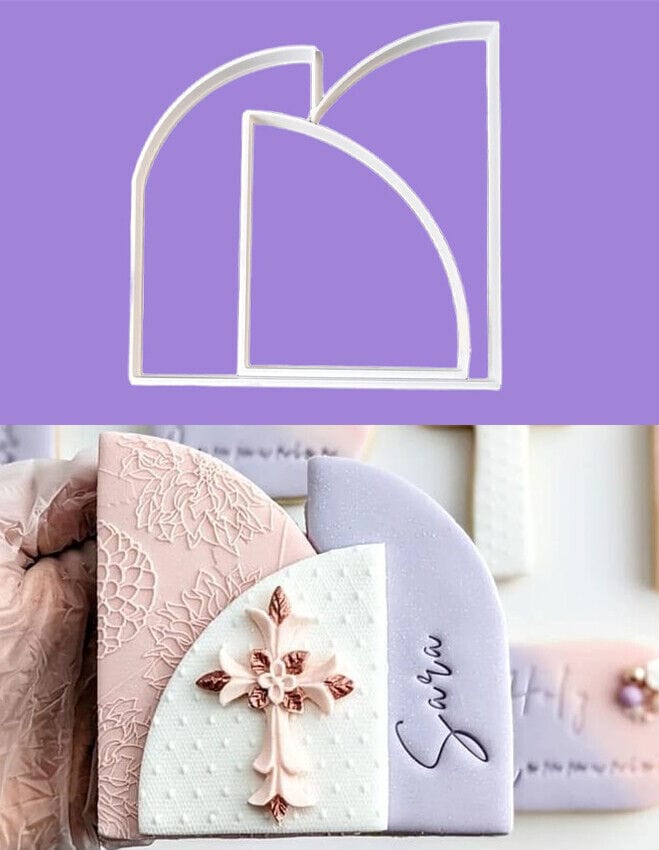 Archi set 2 pezzi cookie cutter formina tagliabiscotti o PDZ cake design - 3d Selling