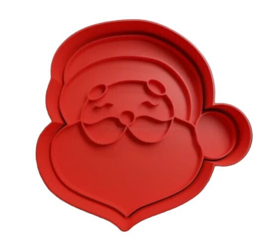 Babbo Natale di  Natale formina tagliabiscotti cookie cutter natalizi 8cm - 3d Selling