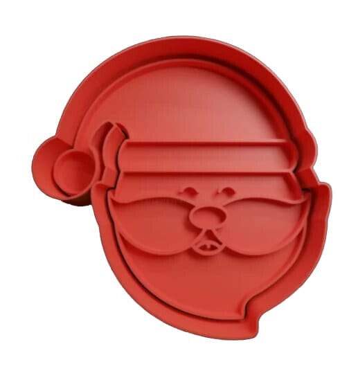 Babbo Natale di  Natale formina tagliabiscotti cookie cutter natalizi 8cm - 3d Selling