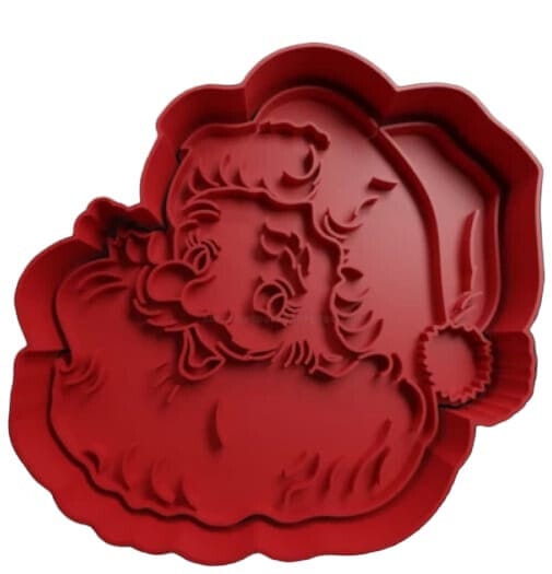 Babbo Natale di  Natale formina tagliabiscotti cookie cutter natalizi 8cm - 3d Selling