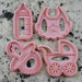 selling3d Casa, arredamento e bricolage:Articoli per cucina e bar:Accessori per pasticceria:Formine e stampi per biscotti Biberon Cookie cutter formina tagliabiscotti baby shower lui o lei boy or girl baby