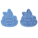 Selling3D Casa, arredamento e bricolage:Articoli per cucina e bar:Accessori per pasticceria:Formine e stampi per biscotti Buona Pasqua timbro o embosser cookie cutter formina tagliabiscotti o PDZ 9 CM