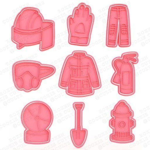 selling3d Casa, arredamento e bricolage:Articoli per cucina e bar:Accessori per pasticceria:Formine e stampi per biscotti Cappello Formina tagliabiscotti vigili del fuoco cookie cutter pasta di zucchero