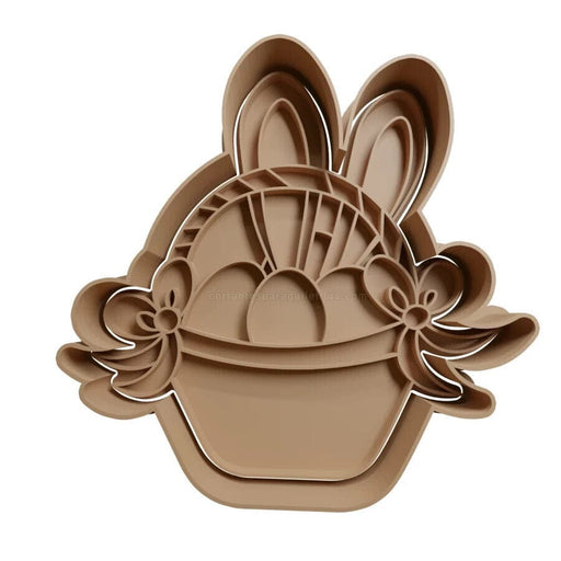 Selling3D Casa, arredamento e bricolage:Articoli per cucina e bar:Accessori per pasticceria:Formine e stampi per biscotti Cestino di Pasqua cookie cutter formina tagliabiscotti PDZ cake design