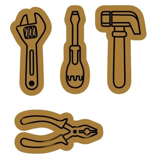 cookie cutter attrezzi da lavoro taglierina biscotti e pasta di zucchero - 3d Selling
