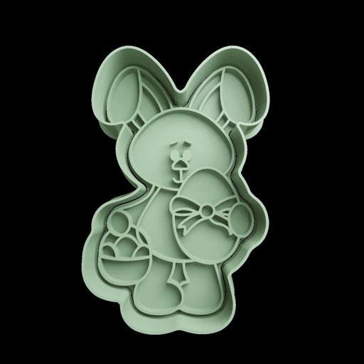Selling3d Casa, arredamento e bricolage:Articoli per cucina e bar:Accessori per pasticceria:Formine e stampi per biscotti Con manico Coniglietto di Pasqua cookie cutter  formina tagliabiscotti con manico