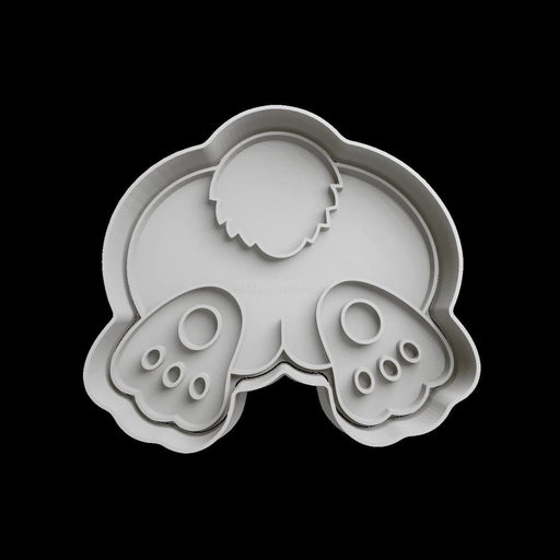 Selling3d Casa, arredamento e bricolage:Articoli per cucina e bar:Accessori per pasticceria:Formine e stampi per biscotti Con manico Coniglietto  di Pasqua cookie cutter  formina tagliabiscotti con manico