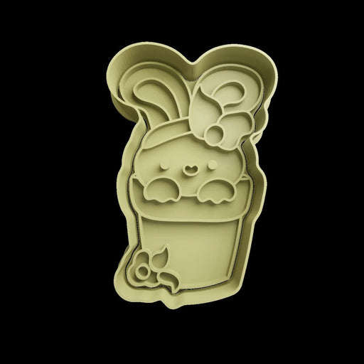 Selling3D Casa, arredamento e bricolage:Articoli per cucina e bar:Accessori per pasticceria:Formine e stampi per biscotti Con Manico Coniglio di Pasqua cookie cutter formina tagliabiscotti PDZ con manico