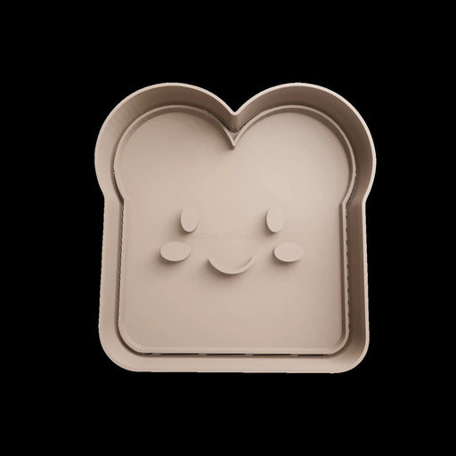 Selling3D Casa, arredamento e bricolage:Articoli per cucina e bar:Accessori per pasticceria:Formine e stampi per biscotti Con Manico Fetta di pane toast cookie cutter formina tagliabiscotti PDZ con manico