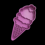 Gelato cuore love San Valentino cookie cutter formina tagliabiscotti con manico - 3d Selling